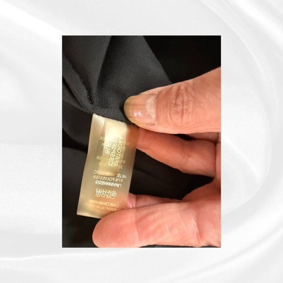 Calvin Klein Black Flutter Sleeve Blouse XL - New With Tags ✨ - Picture 14 of 15